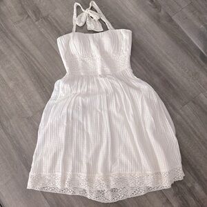 White House Black Market Ivory Lace Dress